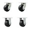 Service Caster 6'' Extra Heavy Duty Phenolic Wheel Caster Set 2 Swivel 2 Rigid , 4PK CRAN-SCC-KP92S630-PHR-2-R-2 - alternate 1
